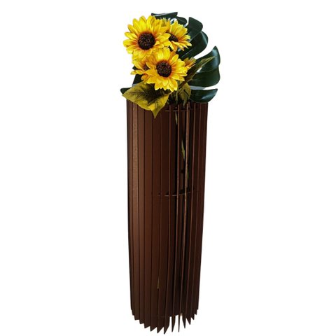 Vaso de Chão Decorativo Grande Torre -:preto/70x20cm