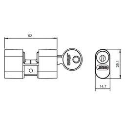 Cilindro 803-804-1801 C-parafuso Cromado - Stam - 2