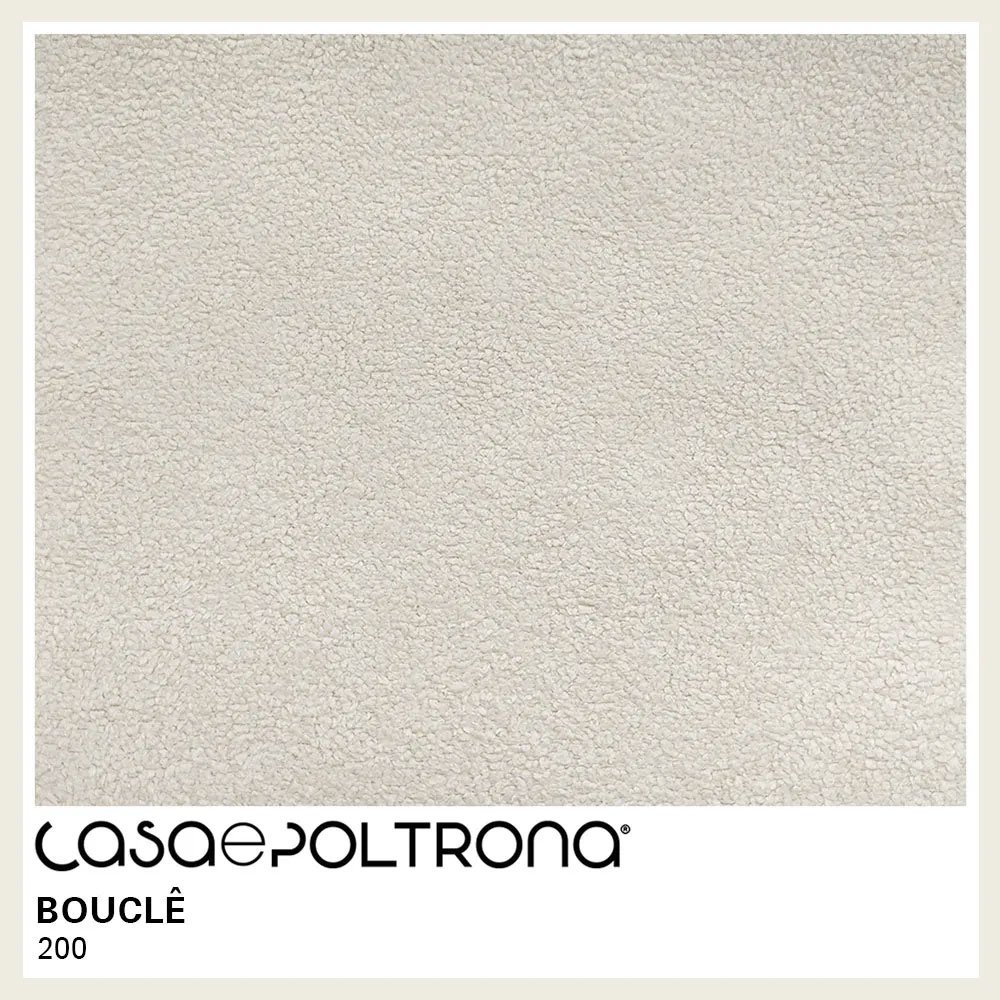 Poltrona Orgânica Kaira Base Giratória Bouclê Off White - Casaepoltrona - 5