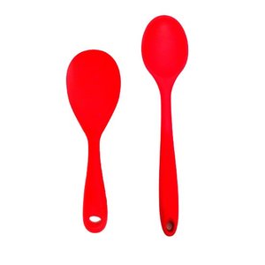 Jogo com 2 Colher de Arroz de 22cm e 27cm em Silicone.