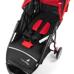 Carrinho de Bebê Passeio 3 Rodas Speed Color Baby Vermelho - 2