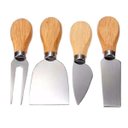 Ver imagem 1 de Jogo Utensílios para Queijo Inox 4 Peças e Tabua 24x34 Cm.