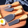 Jogo Utensílios para Queijo Inox 4 Peças e Tabua 24x34 Cm. - 3