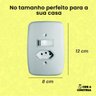 Kit com 2 Conjunto Branco Certificado 1 Interruptor e 1 Tomada de Imbuir 20a Premium - 7