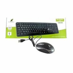 Kit Teclado + Mouse USB  - Preto - Slim - x Cell - 2