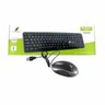 Kit Teclado + Mouse USB  - Preto - Slim - x Cell - 2