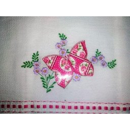 Kit Semaninha com 7 Guardanapos de Prato em Bordado Aplicado - 2