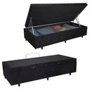 Ver mais imagens de Cama Box Baú Solteiro Suede + Colchão de Espuma D33 - Sereneprime - 88cm Preto