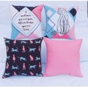 Ver imagem 1 de Kit 4 Capas de Almofada Digital 40cm X 40cm Gato