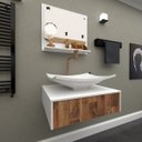 Ver imagem 1 de Bancada / Gabinete / Lavabo Banheiro Madri 50 Western