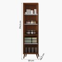 Ver imagem 2 de Paneleiro Duplo 2 Portas Favorita Natura / Preto