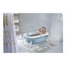 Banheira Para Bebê Dobrável Portátil Baby Pil Grande com Tampa Azul - 5
