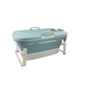 Banheira Para Bebê Dobrável Portátil Baby Pil Grande com Tampa Azul - 2
