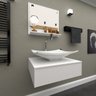 Bancada / Gabinete / Lavabo Banheiro Madri 50 Branco - 1