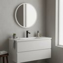 Ver imagem 7 de Espelheira Redondo 50cm Moldura Alumínio Basic