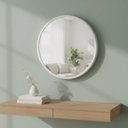 Ver mais imagens de Espelheira Redondo 50cm Moldura Alumínio Basic