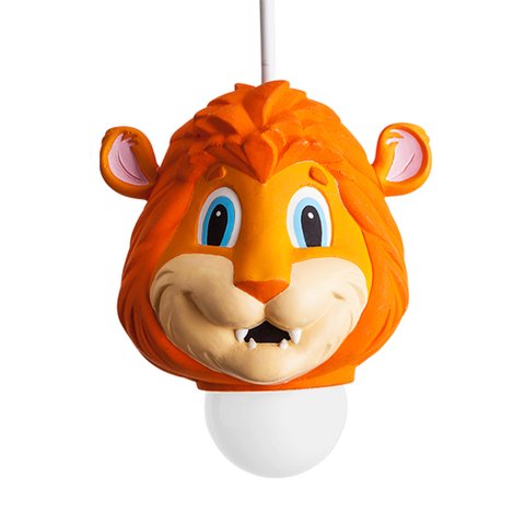 Luminária Pendente Quarto de Criança Bebê Infantil E27 Bivolt:leão/110v/220v