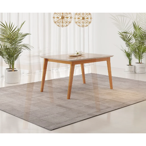 Mesa de Jantar Elegance Jcm Movelaria Cinamomo/off 1,60 M