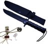 Faca Rambo Kit Sobrevivencia Camping Esportiva Caça - Preta - 1