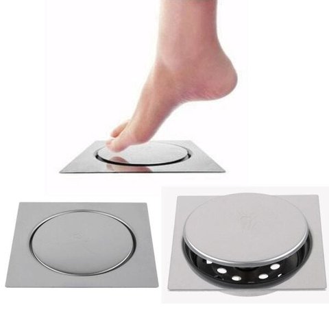 Ralo Click Inox 10x10 - Ralo Inteligente