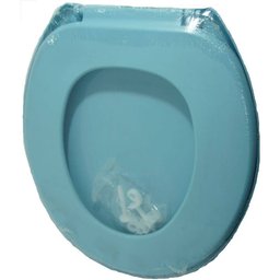 Assento Sanitário Oval Plástico Azul 1 Astra - 2