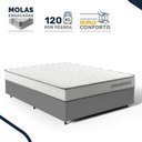 Ver imagem 5 de Cama Box Casal com Colchão de Molas Ensacadas Double Comfort 138x188x59cm