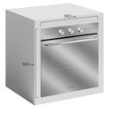 Ver imagem 4 de Forno Elétrico Digital de Embutir Mueller Espelhado 70 Litros com Função Fryer Mfe70k 220v