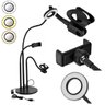 Suporte Celular e Microfone 3 em 1 Gravar Video Youtuber Live Stream Ring Light - 5