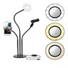 Suporte Celular e Microfone 3 em 1 Gravar Video Youtuber Live Stream Ring Light - 3