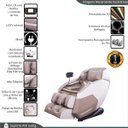 Ver imagem 3 de Poltrona de Massagem Elétrica 3d Marvin Controle de Voz Gravidade Zero com Airbags e Massageador