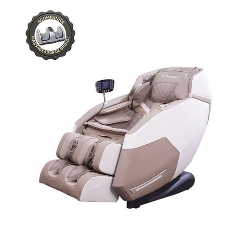Poltrona de Massagem Elétrica 3d Marvin Controle de Voz Gravidade Zero com Airbags e Massageador
