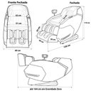 Ver imagem 4 de Poltrona de Massagem Elétrica 3d Marvin Controle de Voz Gravidade Zero com Airbags e Massageador