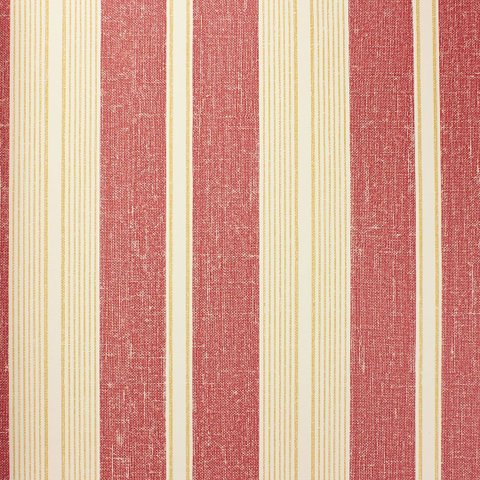 Papel de Parede Listrado Vermelho e Amarelo Importado com Cola Inclusa