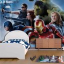 Ver imagem 2 de Papel de Parede Adesivo Infantil Vingadores Unidos 1X1