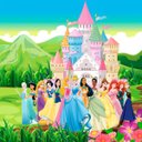 Ver imagem 2 de Papel de Parede Adesivo, Infantil Princesas Jardim 1X1