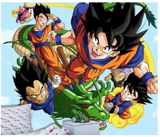 Papel de Parede Adesivo Infantil Dragon Ball 1X1 - 2