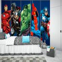 Ver imagem 1 de Papel De Parede Adesivo, Infantil Vingadores em Faixas