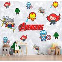 Ver imagem 2 de Papel De Parede Adesivo, Infantil Vingadores Baby HQ