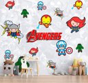Ver imagem 2 de Papel De Parede Adesivo, Infantil Vingadores Baby HQ