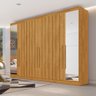 Guarda Roupa Oxford 6 Portas 4 Gavetas com Espelho Mdf - Mademarcs - 3