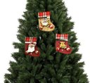 Ver imagem 4 de Kit Bota Natal Papai Noel, Boneco de Neve e Rena Pelúcia 25cm 3 Peças - Master Christmas