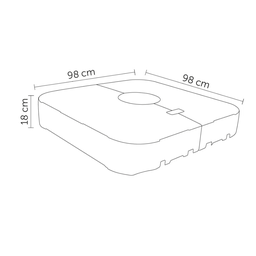 Base Ombrelone 150L Rivatti - 2