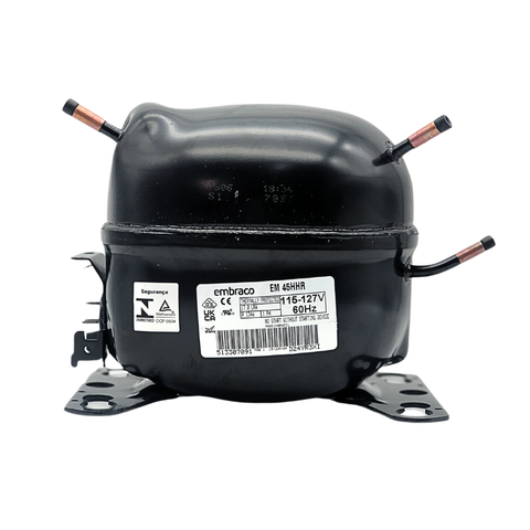 Motor Compressor 1/8 Hp Em45hhr Embraco Gás R134a 110v