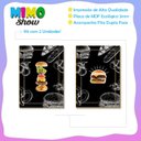 Ver imagem 3 de Kit 02 Placas Mdf Hamburguer Decoração Cozinha Lanchonete A4