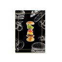 Ver imagem 5 de Kit 02 Placas Mdf Hamburguer Decoração Cozinha Lanchonete A4