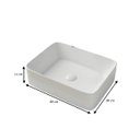 Ver imagem 4 de Cuba de cerâmica para banheiro 48x38x13 cm