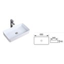 Ver imagem 7 de Cuba de Cerâmica para Banheiro 61x35x11 Cm