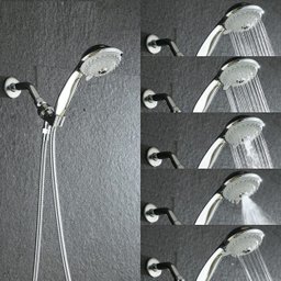 Chuveiro (Ducha) de Mão Luxo Cromado com 5 Funções - 3