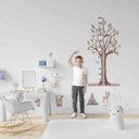 Ver imagem 1 de Régua do Crescimento Infantil Floresta Animais Indios