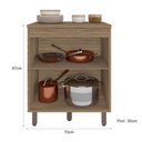 Ver imagem 3 de Balcão 2 Portas 70cm (com Tampo) Barcelona - Ssx Multicoisas
